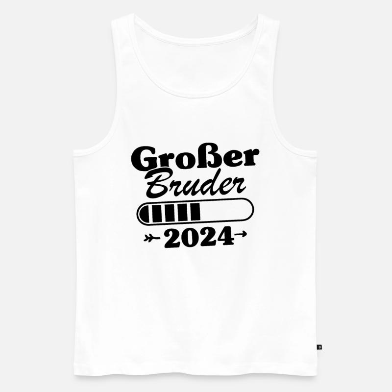 Großer Bruder Loading 2024 - Männer Premium Bio Tank Top - Weiß