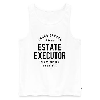 Estate Executor Strength & Spirit - Men's Premium Organic Tank Top - white - Front - Michal (187cm)