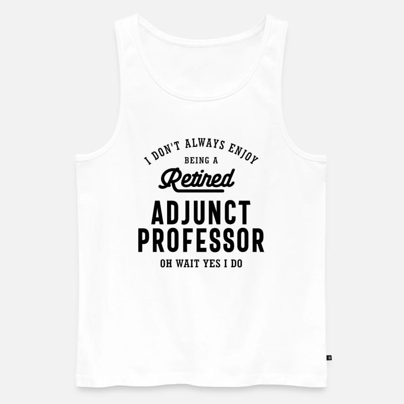 Retired Adjunct Professor Pride - Men's Premium Organic Tank Top - white