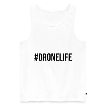Drone Life Graphic Drone Flying Quadcopter Pilot R - Men's Premium Organic Tank Top - white - Front - Michal (187cm)