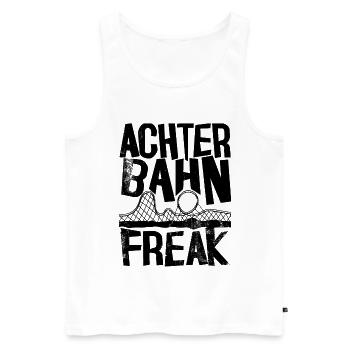 Achterbahn Freak I Achterbahn Design Vintage - Männer Premium Bio Tank Top - Weiß - Vorne - Michal (187cm)
