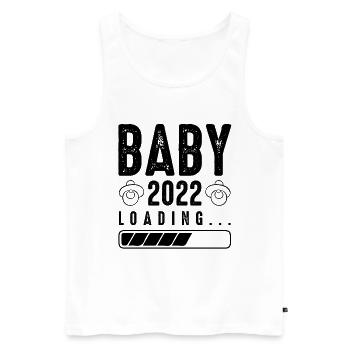 chargement bébé 2022 - Débardeur bio Premium Homme - blanc - Devant - Michal (187cm)