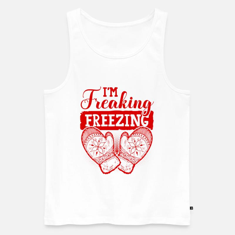 Freezing Winter - Männer Premium Bio Tank Top - Weiß
