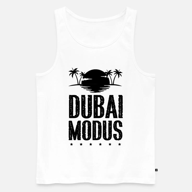 Dubai Modus - Männer Premium Bio Tank Top - Weiß