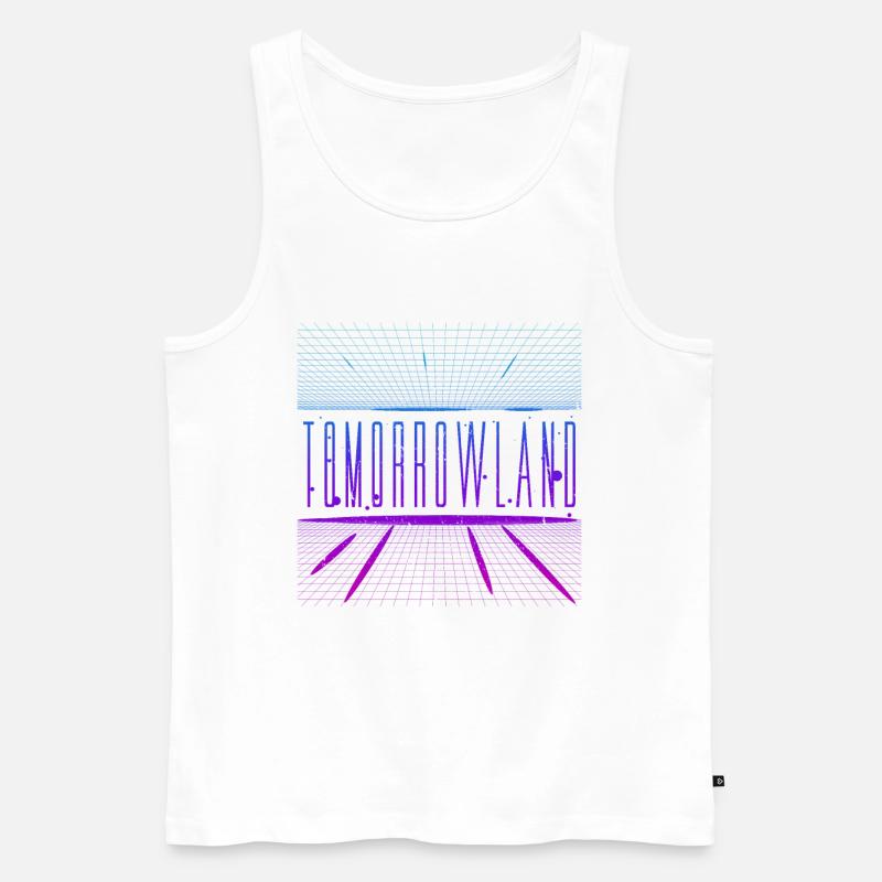 Tomorrowland - Männer Premium Bio Tank Top - Weiß