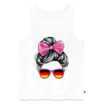 Germany Flag Flag Woman Sunglasses Fan - Men's Premium Organic Tank Top - white - Front - Michal (187cm)