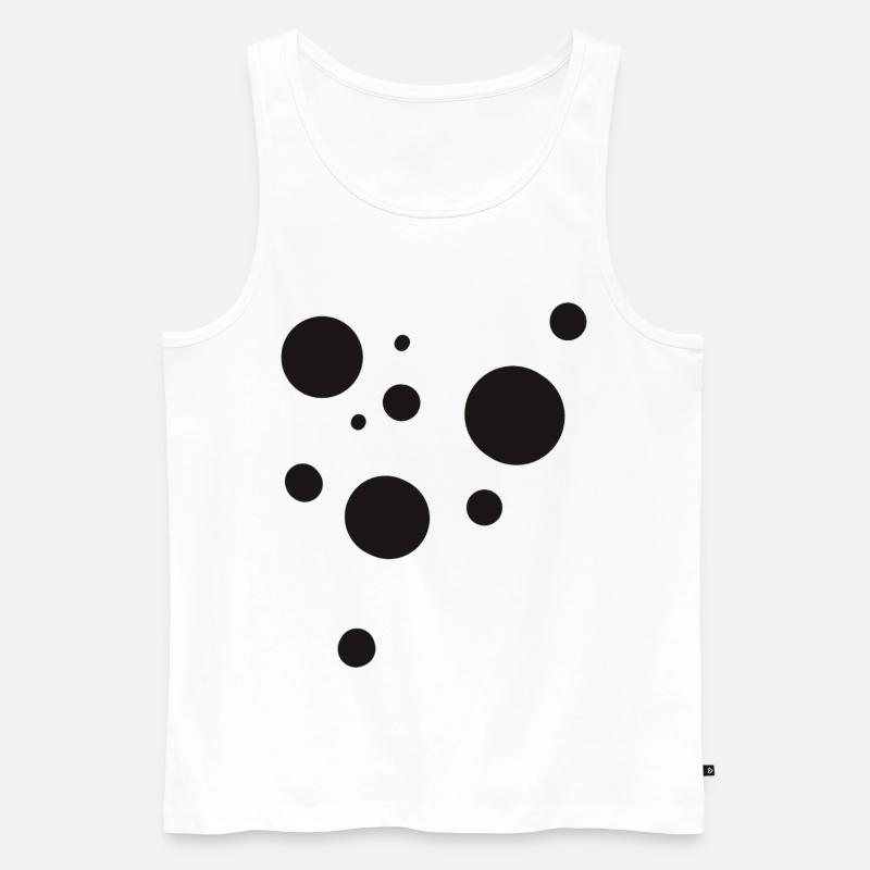 Dots - Männer Premium Bio Tank Top - Weiß