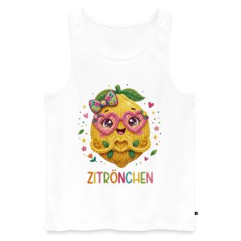Lemon Lemon Lemon - Men's Premium Organic Tank Top - white - Front - AI Model Male 178 light (178cm)