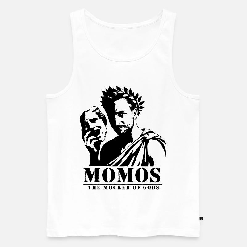 Momos - Männer Premium Bio Tank Top - Weiß