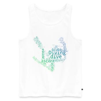 Tauchen Herren Scuba Taucher Scuba Tauchen - Männer Premium Bio Tank Top - Weiß - Vorne - Michal (187cm)