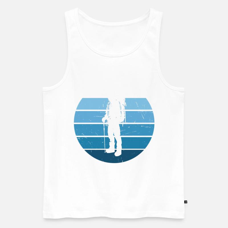 Climber Herren Kletterer Damen Klettern - Männer Premium Bio Tank Top - Weiß