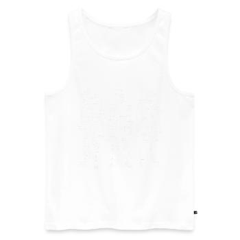 Escalade de bloc Escalade de bloc - Débardeur bio Premium Homme - blanc - Devant - Michal (187cm)