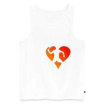 Pickleball Homme Femme Pickleball Racquetb - Débardeur bio Premium Homme - blanc - Devant - Michal (187cm)