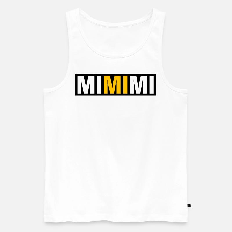 MIMIMI - Männer Premium Bio Tank Top - Weiß