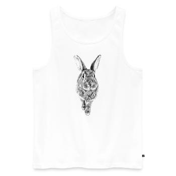 Daisy - Männer Premium Bio Tank Top - Weiß - Vorne - Michal (187cm)