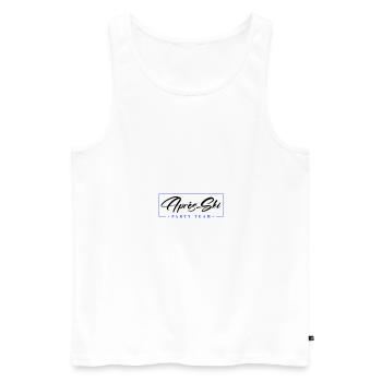 Après Ski Party Team - Men's Premium Organic Tank Top - white - Front - Michal (187cm)