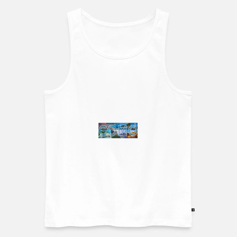 Como Sammlung - Männer Premium Bio Tank Top - Weiß