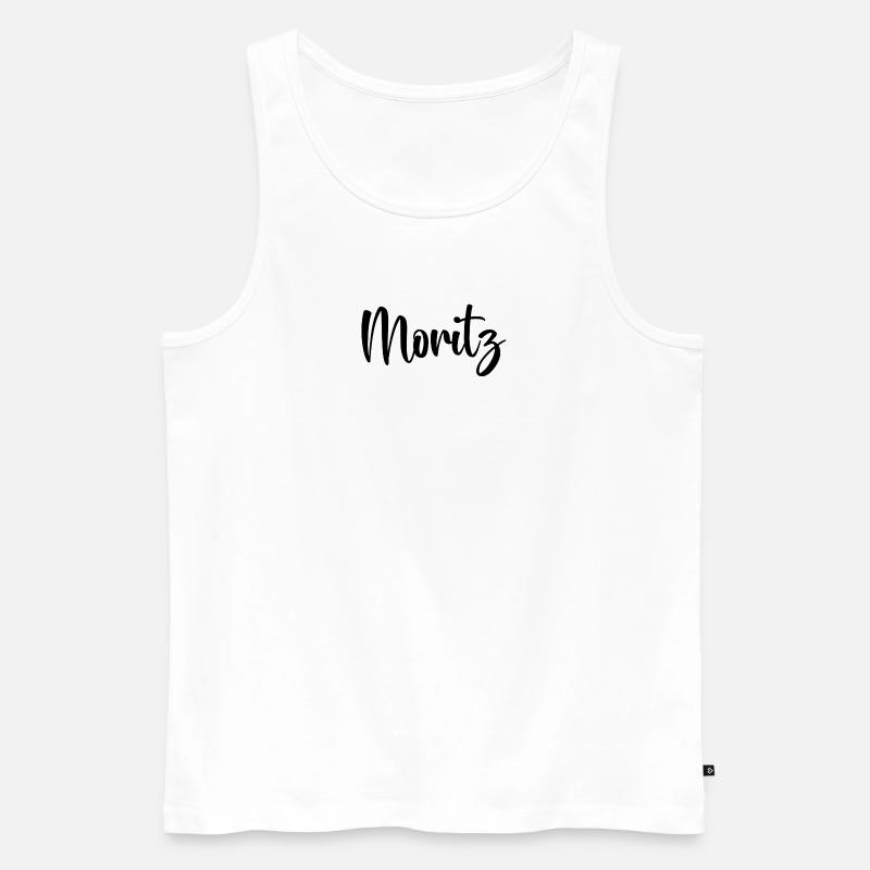 Moritz - Männer Premium Bio Tank Top - Weiß