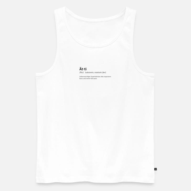 Ätti - Männer Premium Bio Tank Top - Weiß