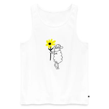 WINTERADE - Männer Premium Bio Tank Top - Weiß - Vorne - Michal (187cm)