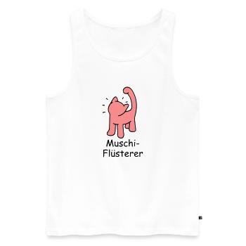Pussy-Whisperer: De toute évidence ambiguë ... - Débardeur bio Premium Homme - blanc - Devant - AI Model Male 178 light (178cm)