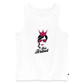 Die Braut - Jga - Männer Premium Bio Tank Top - Weiß - Vorne - Michal (187cm)