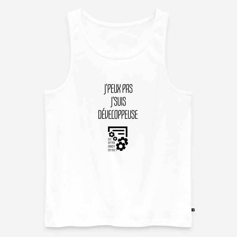Entwickler / Informatiker / Programmierer / - Männer Premium Bio Tank Top - Weiß