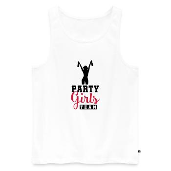 party girls team - Men's Premium Organic Tank Top - white - Front - Michal (187cm)