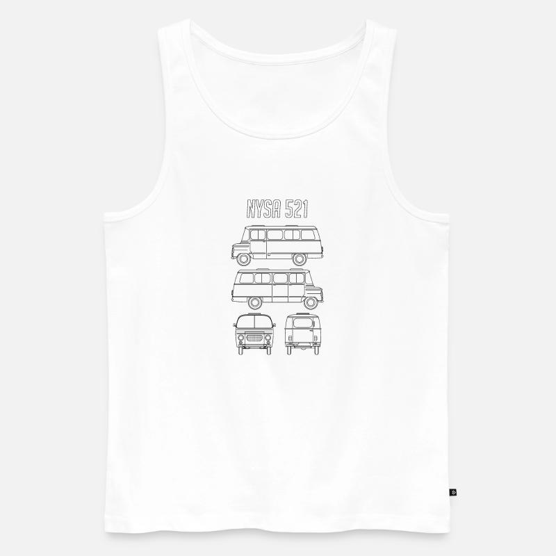 NEISSE 521 - Männer Premium Bio Tank Top - Weiß