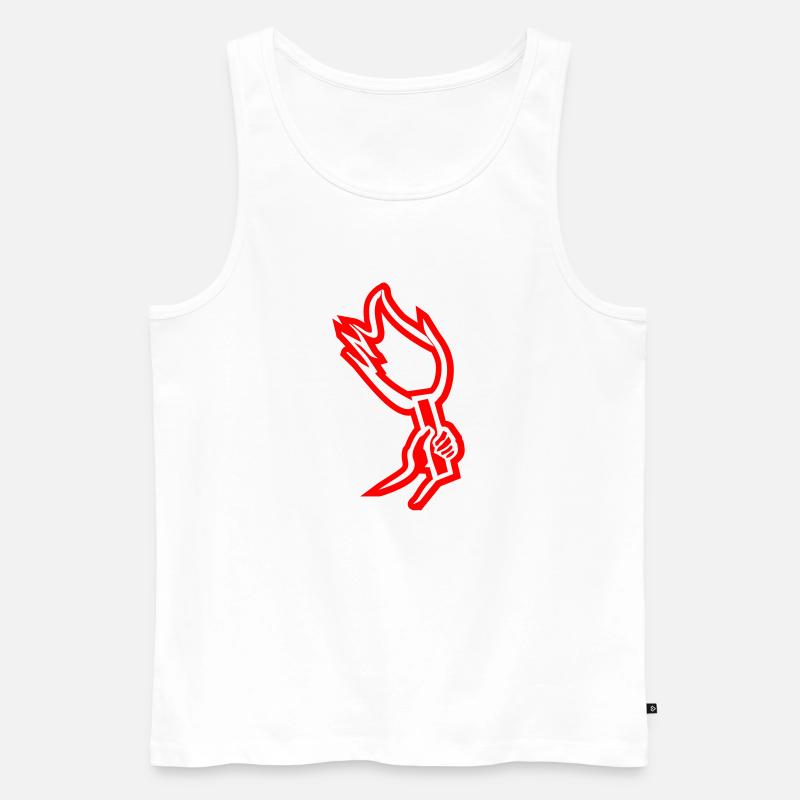 Pyrotechnik - Männer Premium Bio Tank Top - Weiß