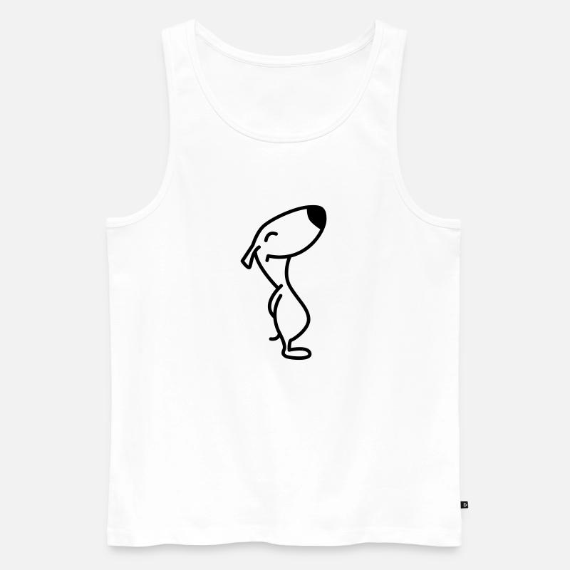 schnupper1 - Männer Premium Bio Tank Top - Weiß