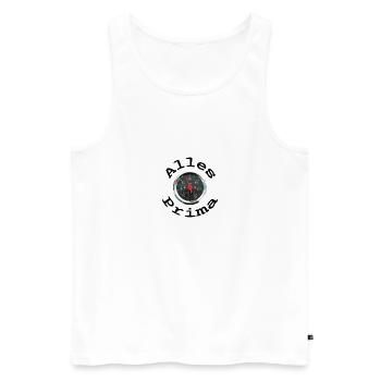 Alles Prima, Hercules Prima 5, 25 km/h, Mofa - Männer Premium Bio Tank Top - Weiß - Vorne - AI Model Male 178 light (178cm)