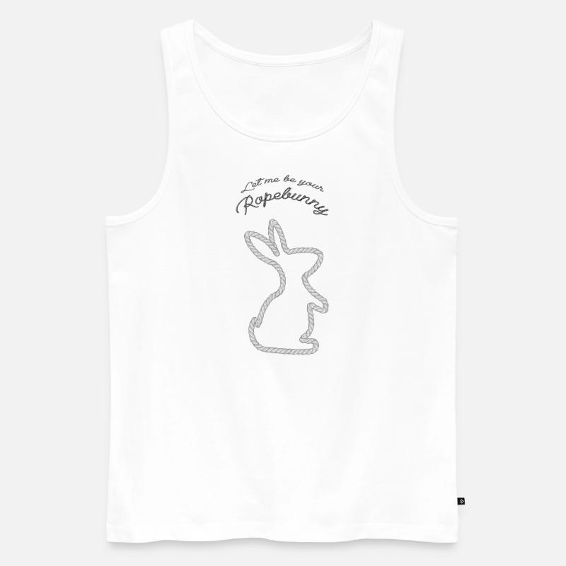 Let me be your Ropebunny - Männer Premium Bio Tank Top - Weiß