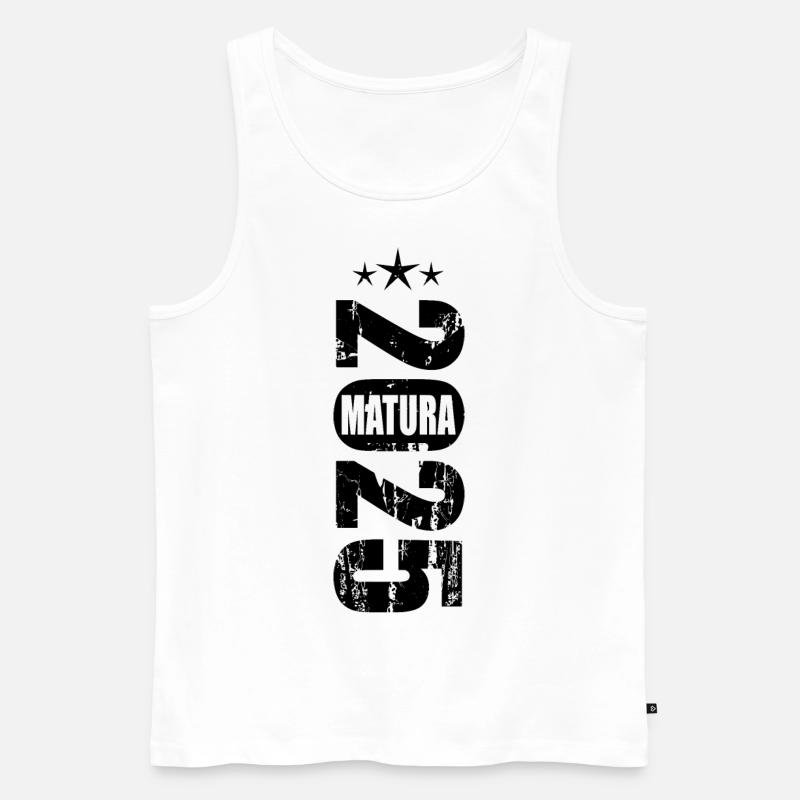 Matura 2025 - Männer Premium Bio Tank Top - Weiß