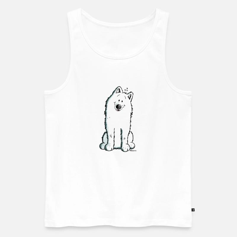 Sabaka Samojede - Männer Premium Bio Tank Top - Weiß