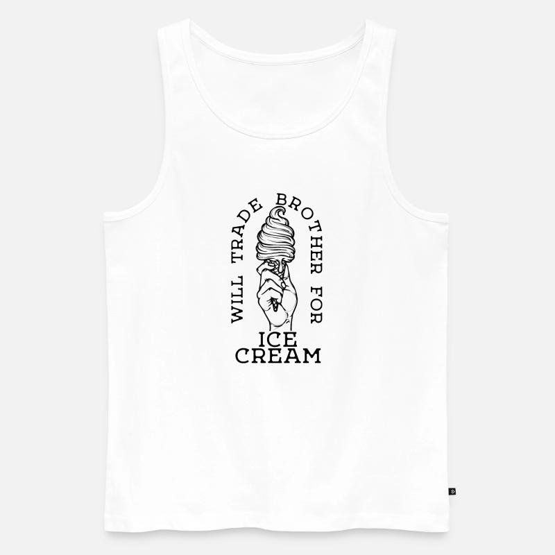 Süßigkeiten Humorvoll Statement Lecker Eis - Männer Premium Bio Tank Top - Weiß