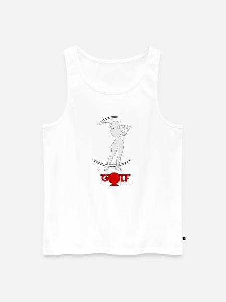 Golfeuse rétro - Débardeur bio Premium Homme - blanc