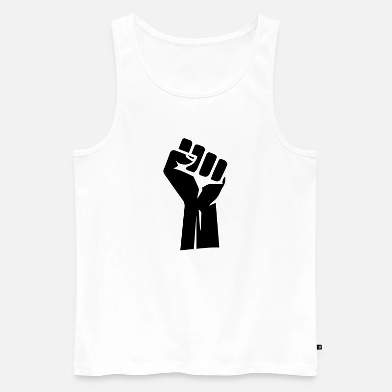 Revolution First - Männer Premium Bio Tank Top - Weiß