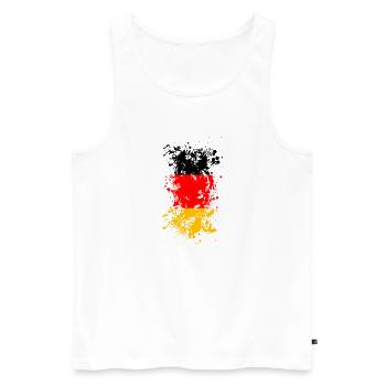 Allemagne Allemagne de football - Débardeur bio Premium Homme - blanc - Devant - Michal (187cm)