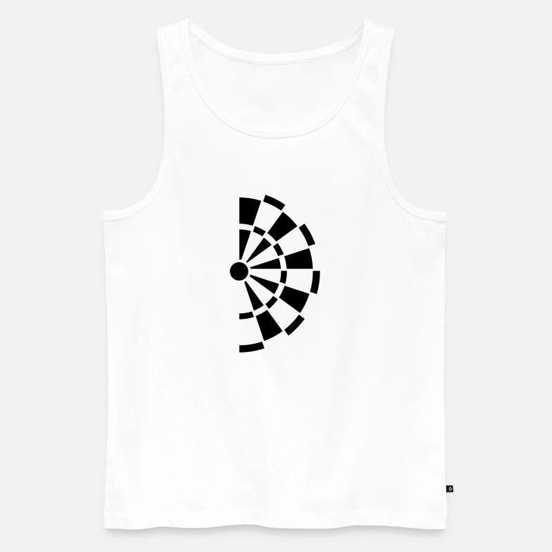 Darts - Männer Premium Bio Tank Top - Weiß