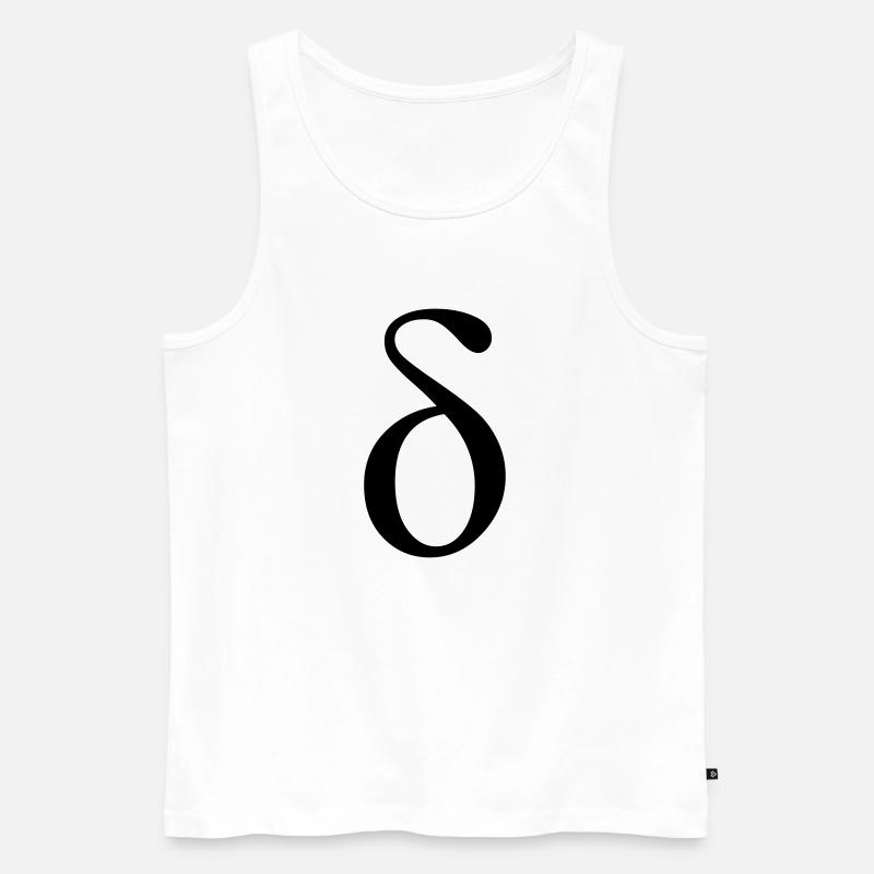 Delta - Männer Premium Bio Tank Top - Weiß