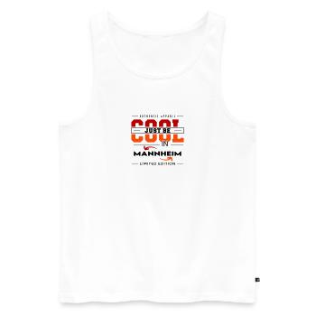 Mannheim Meine Stadt Cool I Love Reise Tour - Männer Premium Bio Tank Top - Weiß - Vorne - Michal (187cm)