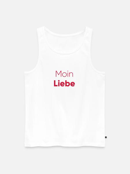 Liebe ist stärker als Hass - Männer Premium Bio Tank Top - Weiß