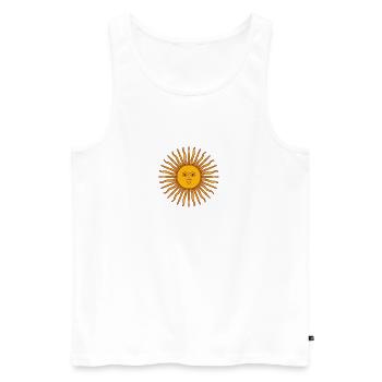 Shining sun - Men's Premium Organic Tank Top - white - Front - AI Model Male 178 light (178cm)