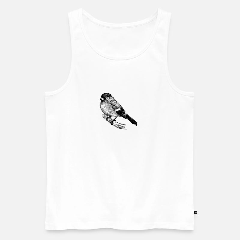 b i r d541 - Männer Premium Bio Tank Top - Weiß