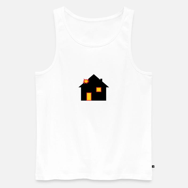 HitHouse - Männer Premium Bio Tank Top - Weiß