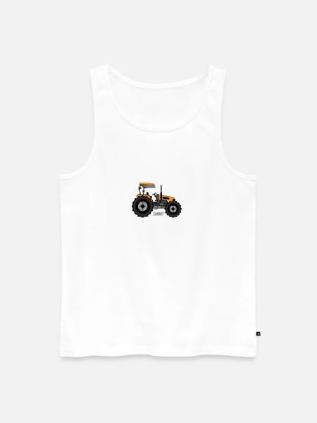 tractor - Men's Premium Organic Tank Top - white