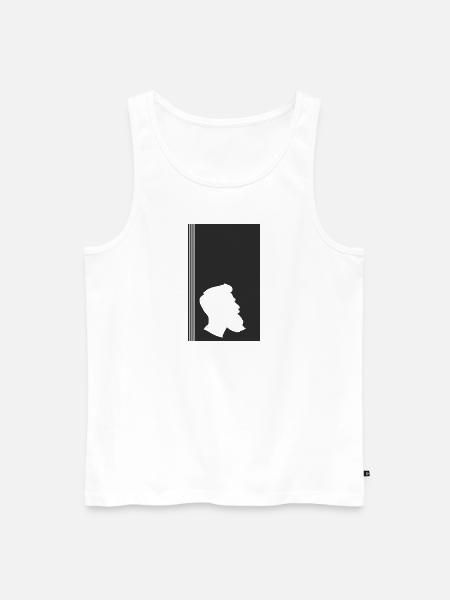 Gesichtsbehaarung Gentleman Baertig - Männer Premium Bio Tank Top - Weiß