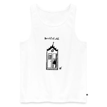 Beichtstuhl - Männer Premium Bio Tank Top - Weiß - Vorne - Michal (187cm)