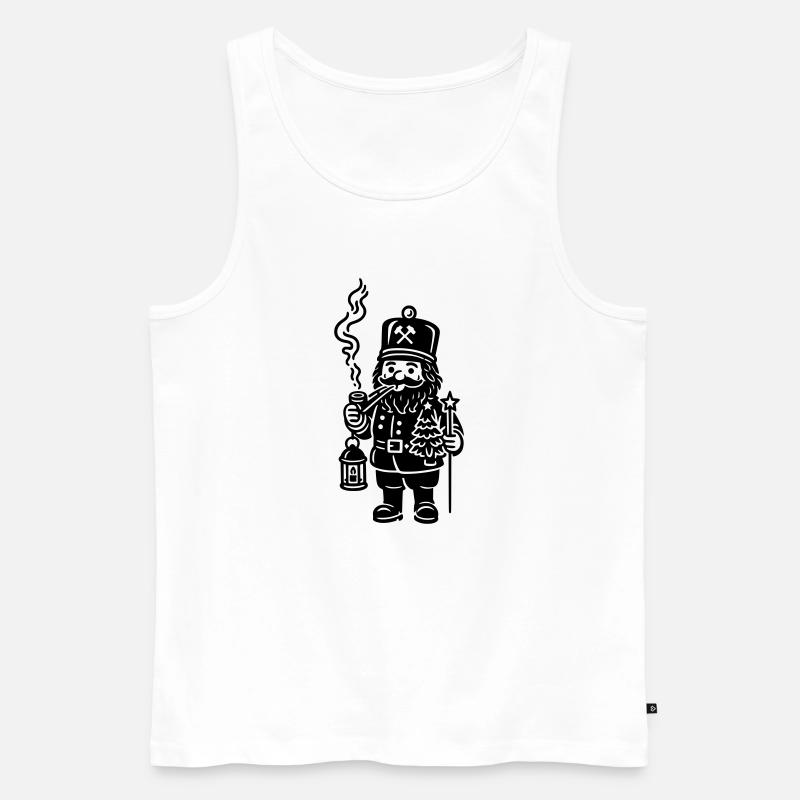 bergmann räuchermann - Männer Premium Bio Tank Top - Weiß